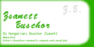 zsanett buschor business card